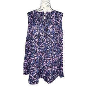 Daniel Rainn SIZE 1X Marielle Tassel Detail Blouse - Stitch Fix Keyhole Back Top